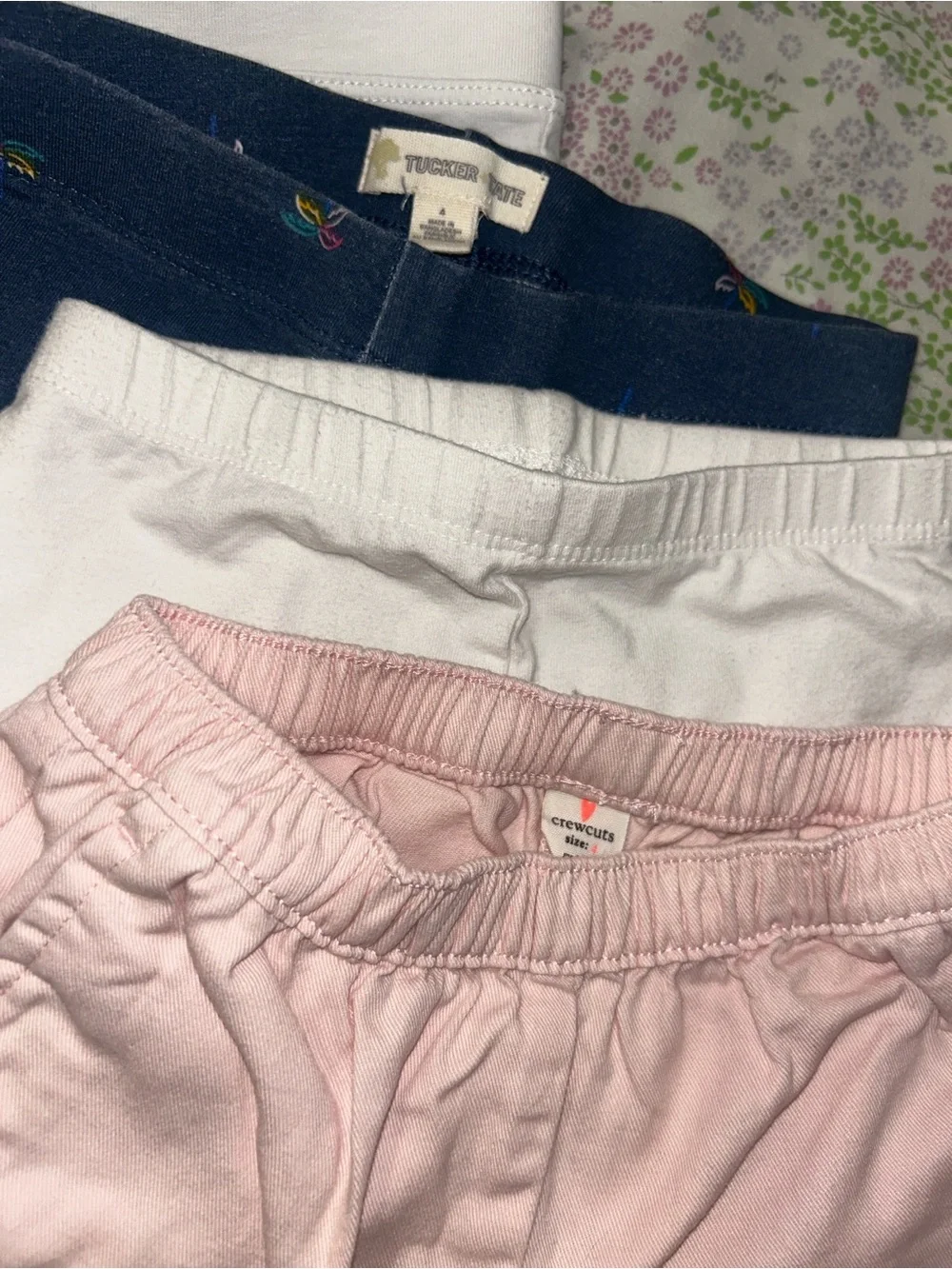 Crewcuts Girls Pink Elastic-Ruffle Shorts - Light Pink